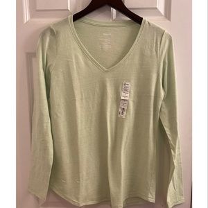 Sonoma Everyday Tee Long Sleeve - NWT - Small - Morning Green